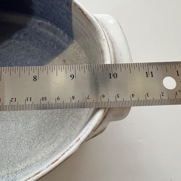 GENE BRENNER  Studio Art Pottery Divided Baking/Serving Dish Signed Vintage - Picture 8 of 10